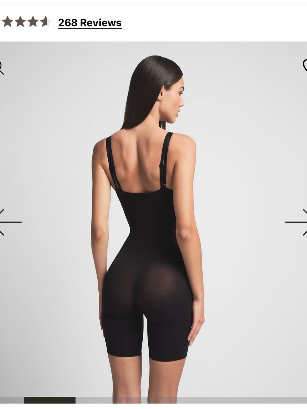 skims body open bust mid thigh NWT M -3287